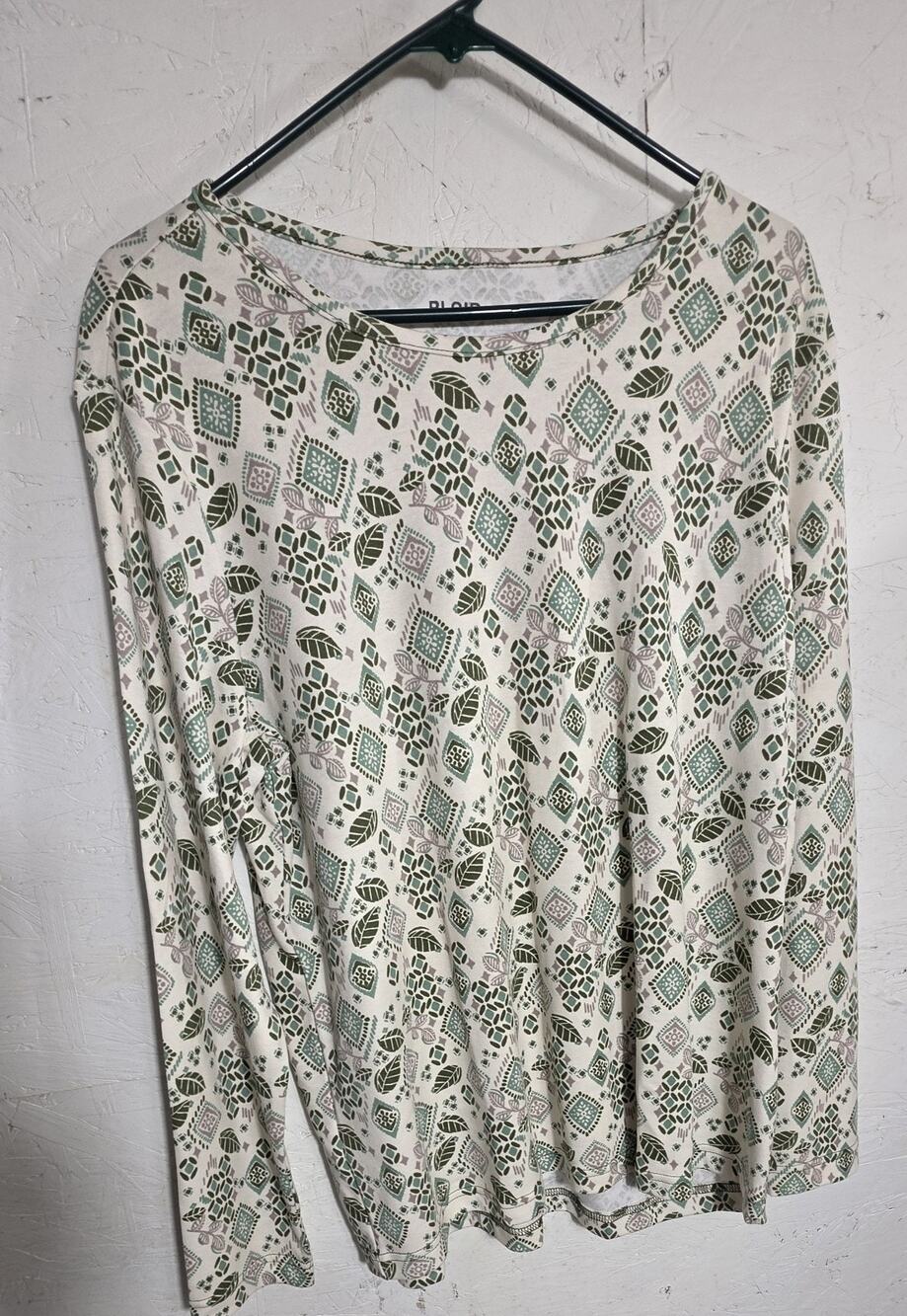 Blair Women's Blouse Long Sleeve Large Multicolor